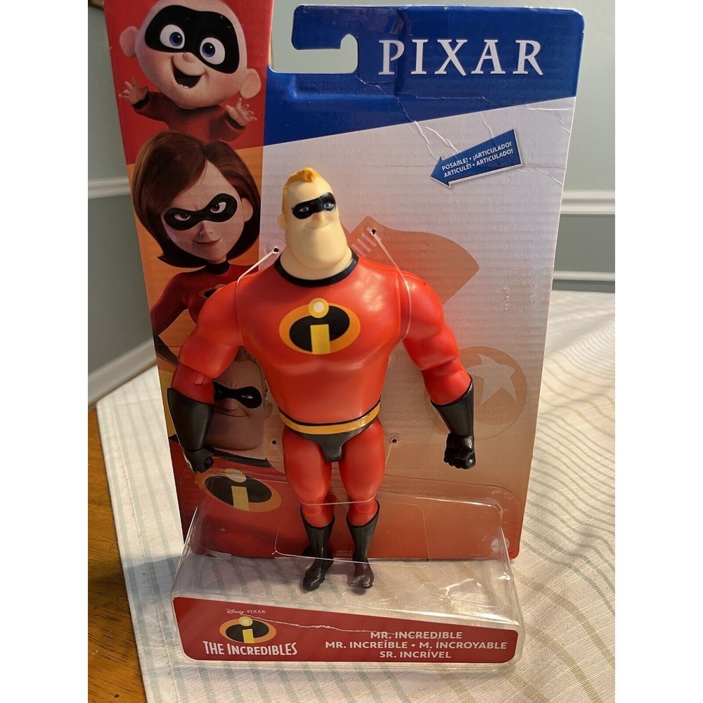 Disney Pixar Mr. Incredible Figure Incredibles Toys Pixar Posable NEW
